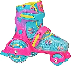 Patins divertidos para iniciantes da Roller Derby, tamanho ajustável, patins para crianças, meninos, meninas