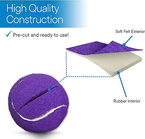 Miniatura 4 de RMS Walker Glide Balls - Precut Opening for Easy Installation, Fit Most Walkers