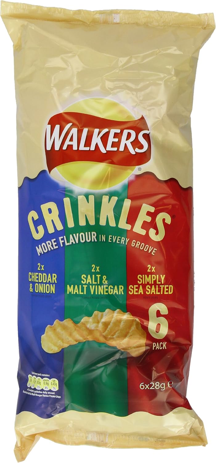 Walkers Crinkles Variety Crisps 6 x 28 g (Pack of 16) Amazon.co.uk