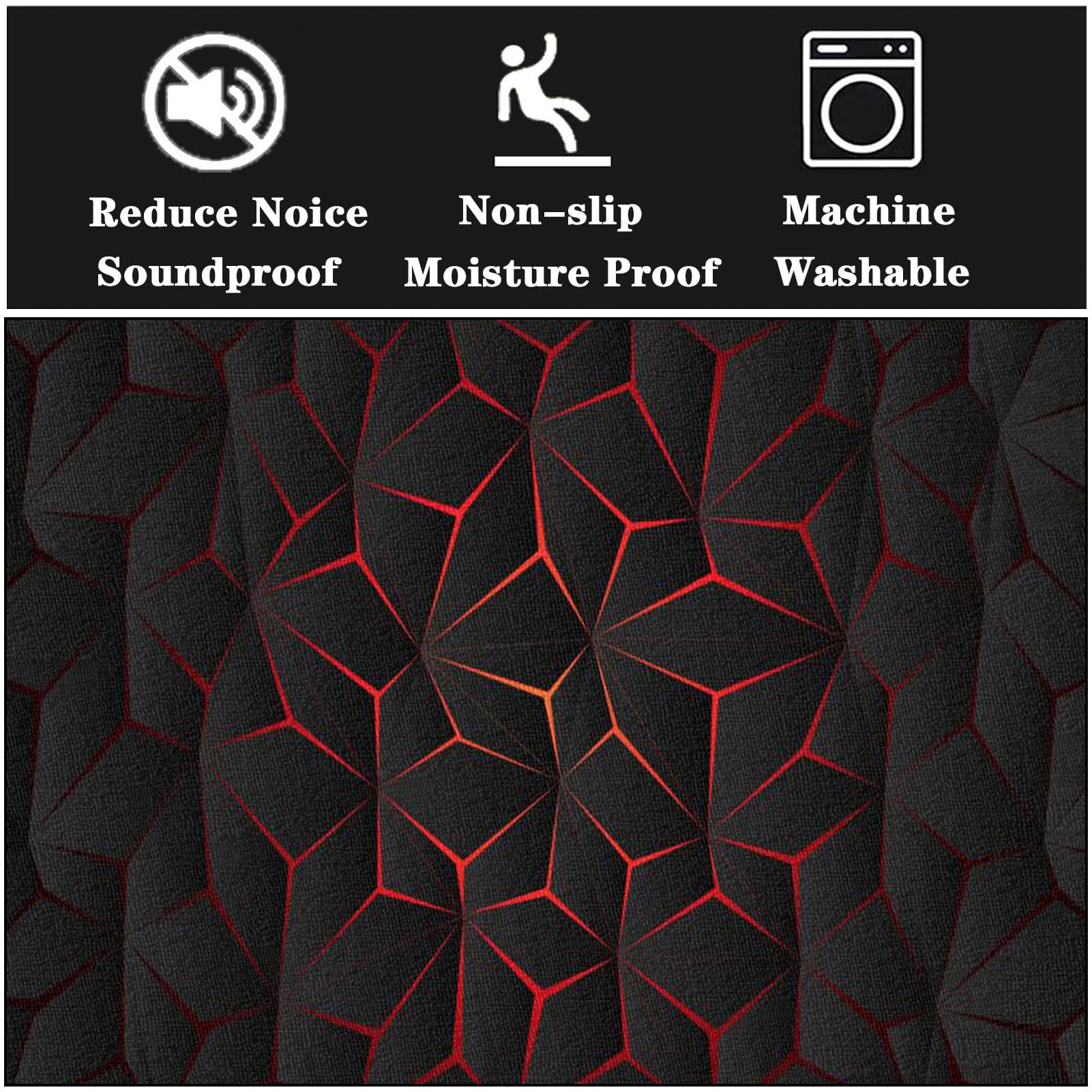 Tappetino professionale antiscivolo per batteria acustica ed elettronica, coperta insonorizzata con assorbimento acustico, accessori per batteria elettrica, 160 x 120 cm