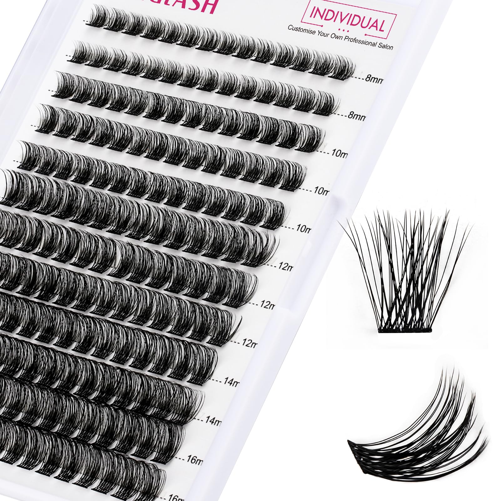 FADLASH Lash 120pcs 0.07mm D Curl 8-16mm 40D Mixed Trays Customizable DIY Eyelash Extensions for Beginners — view 26