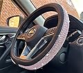 PINCTROT D Shaped Bling Comfy Steering Wheel Co…