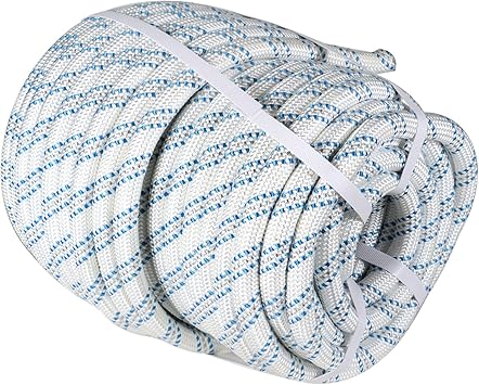 3/4In x 150FT Arborist Bull Rope Double Braid Polyester Rigging Hoisting Line High Strength Tree Rope for Rigging, Swing