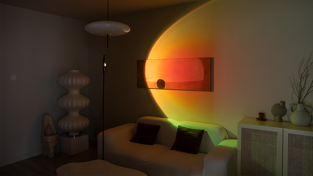 Buy CRAZCALF Floor Lamp, 27W/2700LM Sunset Lamp RGB Dimmable Sunset