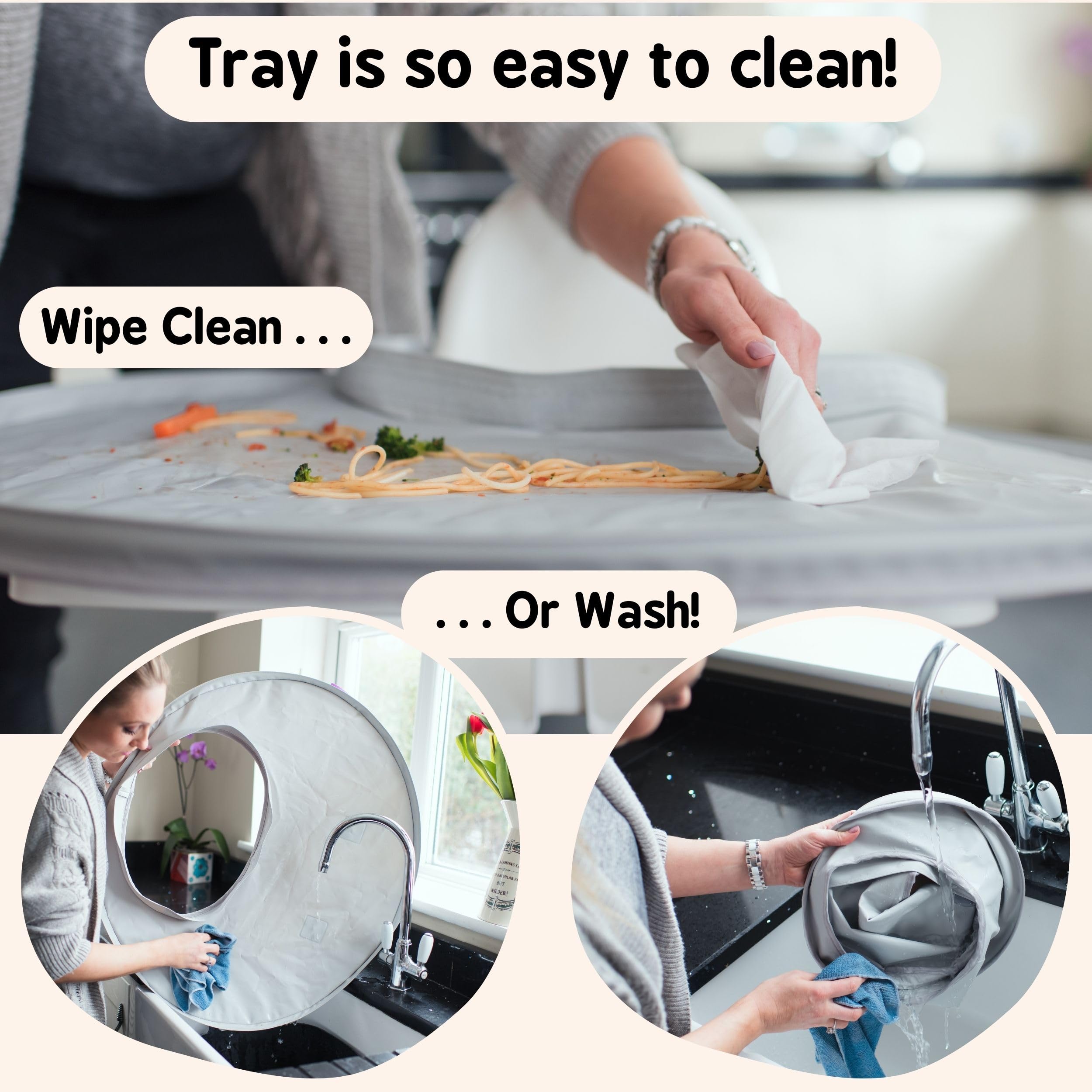 Tidy Tot Kit diversification alimentaire plateau bavoirs cuillère silicone