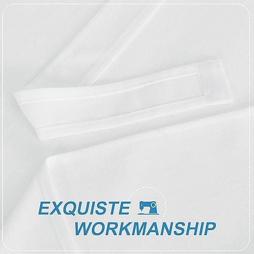 Miniatura 30 de RYB HOME Cortinas de privacidad para puerta francesa, rica textura de lino, cortinas para oscurecer la habitación, cortinas y cortinas