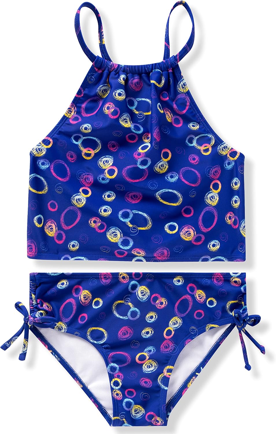 Sloosh Girls Tankini Beach Sport Halter Tankini 2-Piece Swimsuit, Beachwear for Girls, Bathing Suit, Sun Protection Swimwear