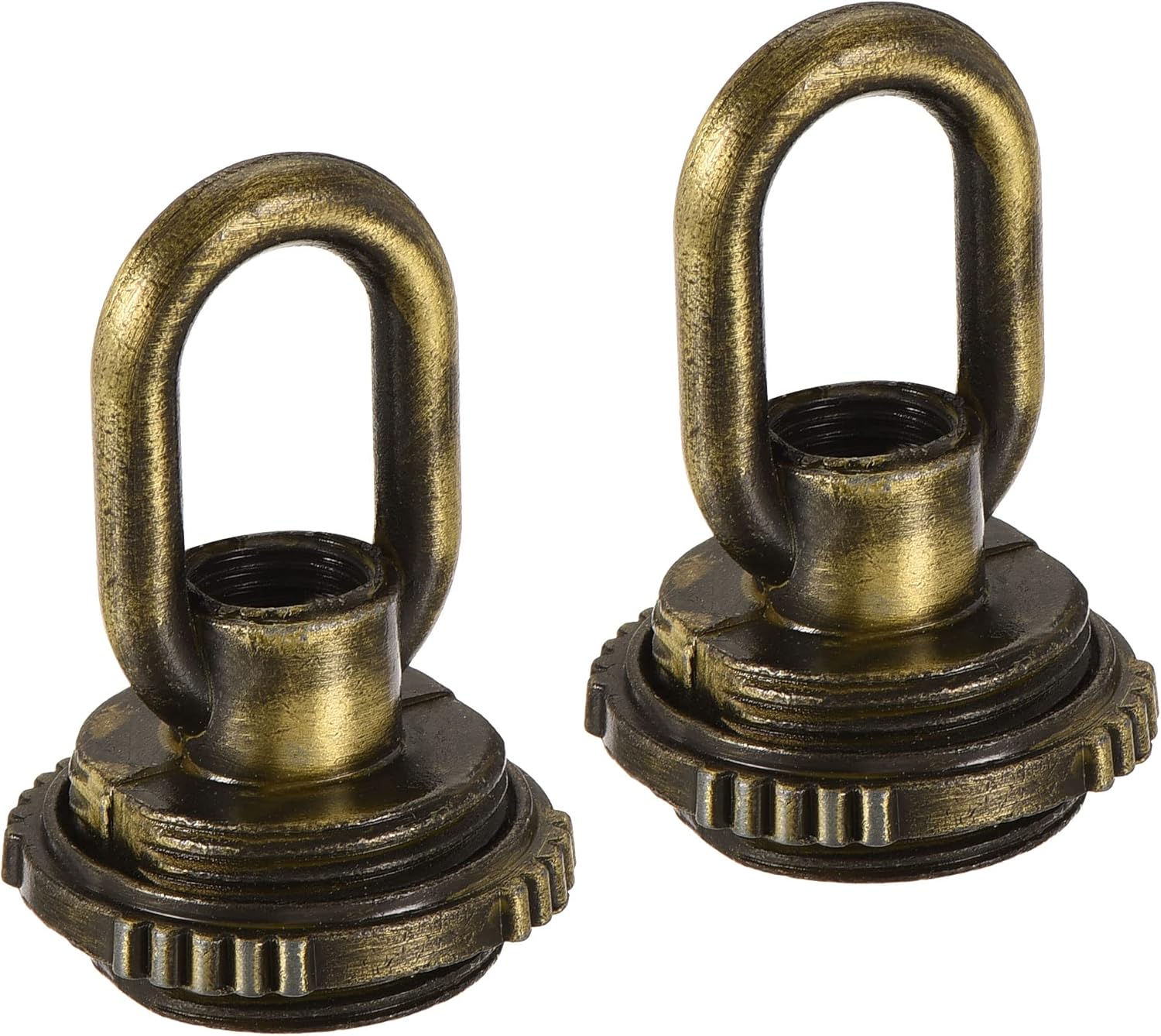Generic Eye Nut 25kg Max Load 30x44mm M10 Thread Ring Shape Female Loop for Hanging Lamp Chandelier, Bronze Pack of 2