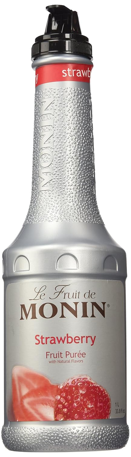 Monin Strawberry Puree Fruit Puree, 1 Liter (01-0409) Category: Drink Syrups