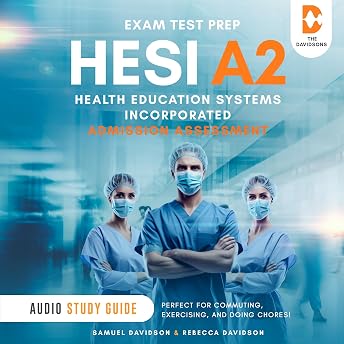HESI A2 Health Education Systems Incorporated Admission Assessment Audio Study Guide 2025-2026 Audiobook by Rebecca Davidson episode artwork