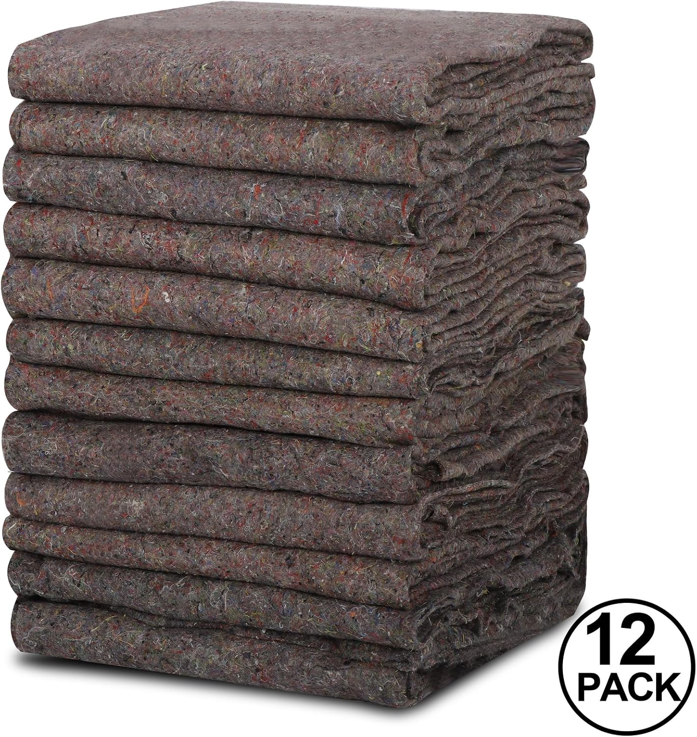 12pcs Textile Moving Blankets 54”x72” Shipping Moving Packing Pad Furniture Blanket