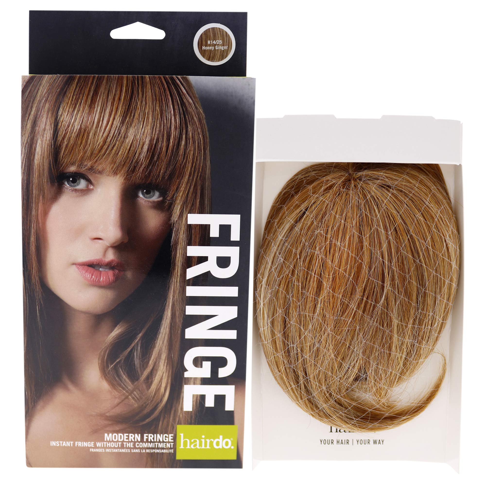 Hairdo Modern Fringe Clip In Bang - R14 25 Honey Ginger, R14 25 Honey Ginger