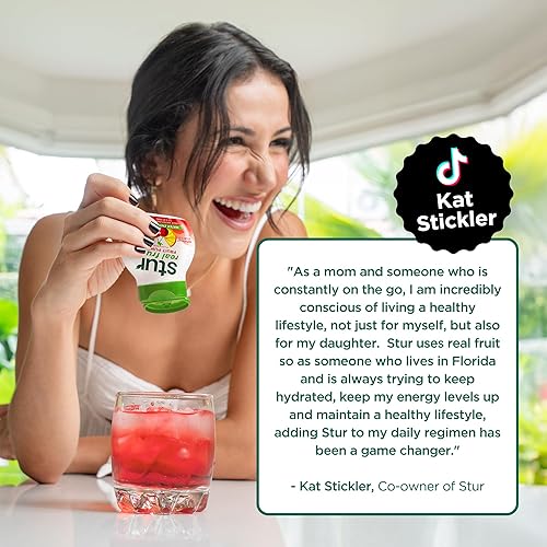 Vista 83 de Stur Potenciador líquido de agua, cereza negra, endulzado naturalmente, alto en vitamina C y antioxidantes, sin azúcar, cero calorías, keto, vegano