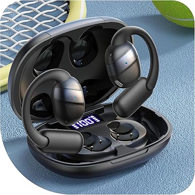 JOYROOM Cuffie Open Ear, Bluetooth 5.4 Cuffie Wireless con Display LED, Comfort 