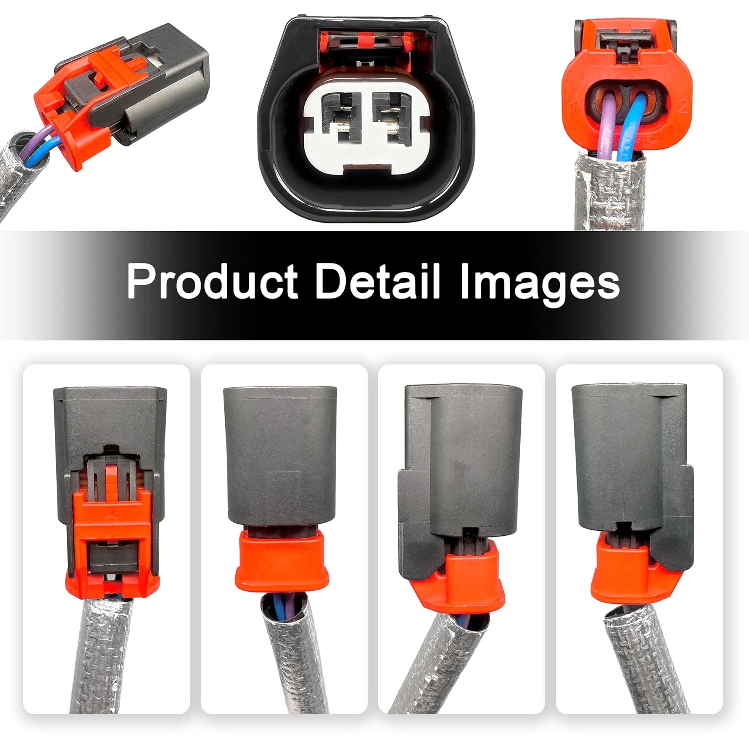 Compatible with 68085202AD Ignition Knock Detonation Sensor Harness Compatible with Jeep Wrangler 3.6L V6 2012 2013 2014 2015 2016 & Ram 1500 Replaces 68085202AB,68085202AC