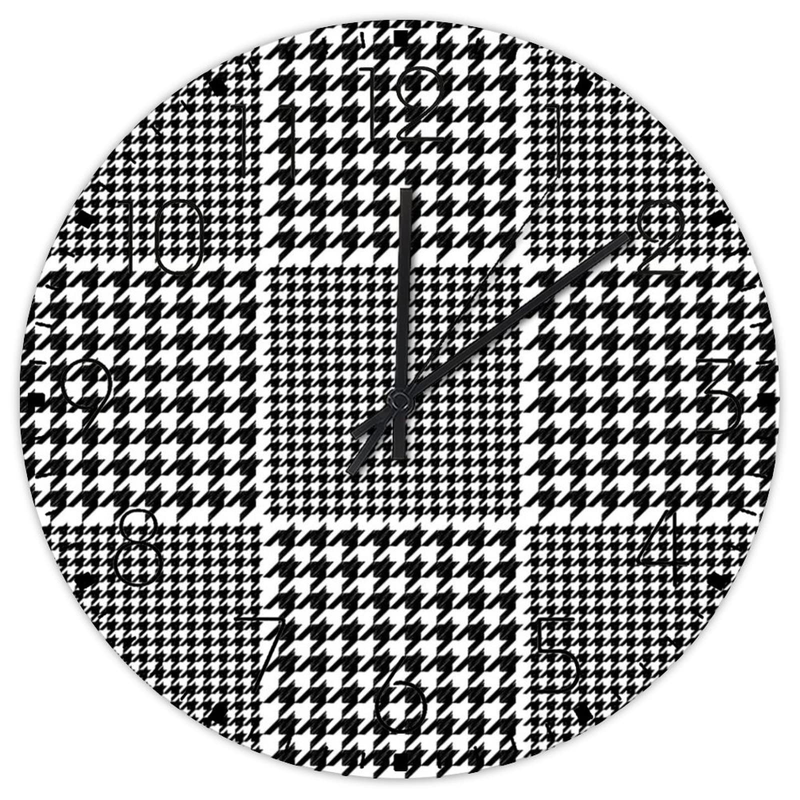 Horloge murale silencieuse pour man cave décoration de cheminée et chalet moderne