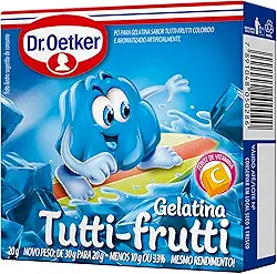 Dr.Oetker Dr. Oetker Gelatina Em Pó Sabor Tutti-Frutti Sobremesa Com Sabor E Consistência Deliciosa Para Toda A Família Fácil De Fazer 20G