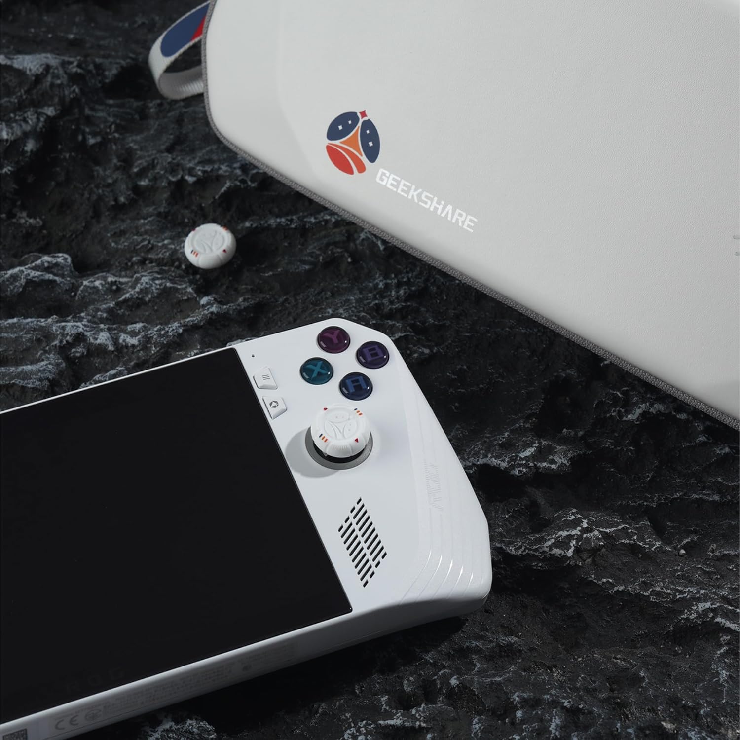 GeekShare 4-Pack Silicone Anti-Slip Joystick Caps for Steam Deck & ROG Ally - Starry Sky