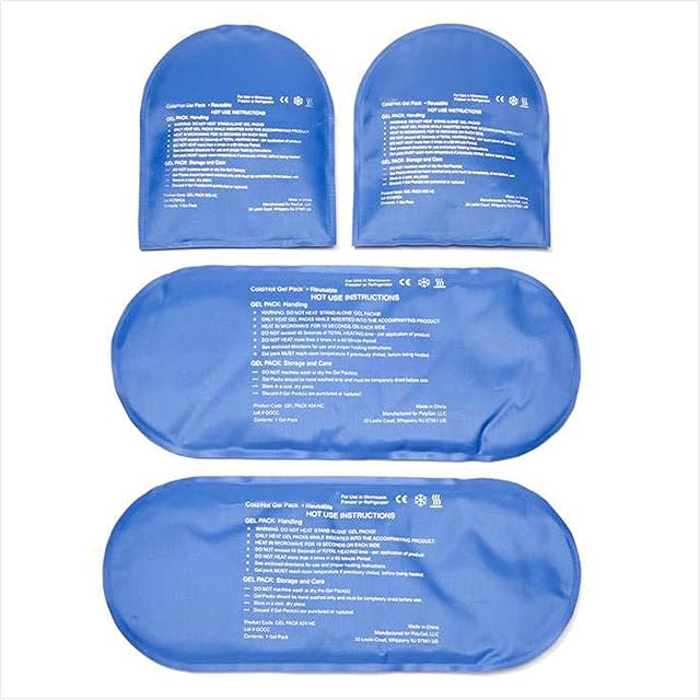 NatraCure Replacement Gel Packs for Cold Therapy Socks - (4-Piece Set)