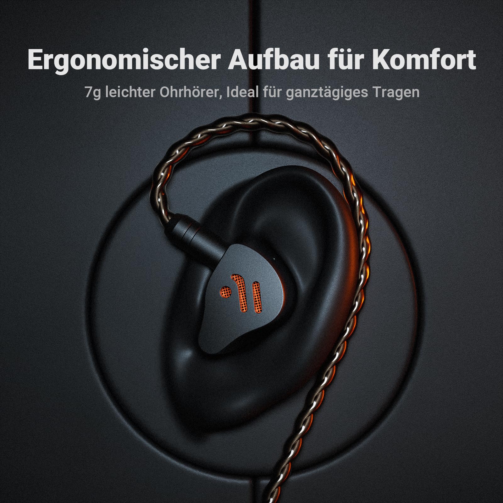 Fosi Audio IM4 Offene Hi-Fi-In-Ear-Monitor-Kopfhörer+GR70 Röhren Kopfhörer Verstärker