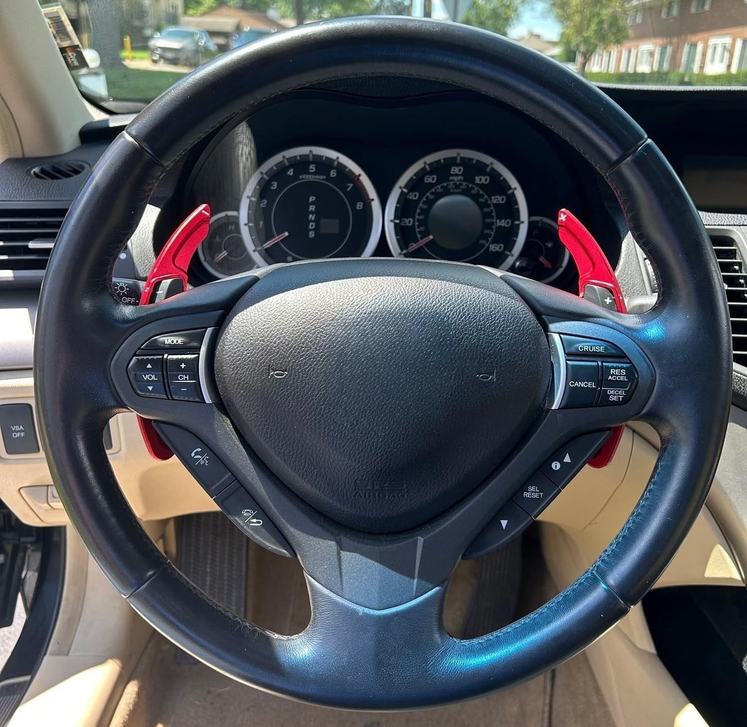 iJDMTOY Sports Red A-Spec Style Aluminum Larger Paddle Shifter Extension Compatible with Acura 2013-20 MDX, 2013-22 ILX, 2013-16 RDX, 2015-20 TLX, 2009-14 TSX