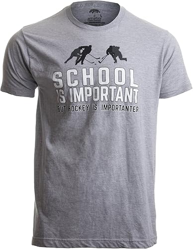 School is Important but Sports is Importanter Funny Sports T-Shirt for Men or Women