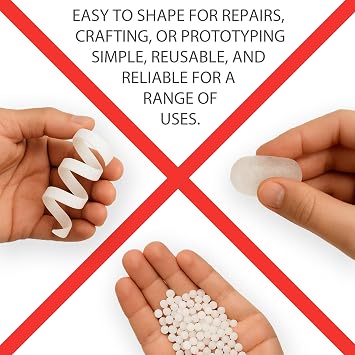 FormX Hand Mouldable Reusable BioPlastic (1kg) - Simple to Use, Non-Toxic Polymorph for Crafts and DIY
