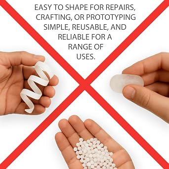 FormX Hand Mouldable Plastic (1kg) - Easy to Use, Infinitely Reusable - Ideal for Crafting and DIY