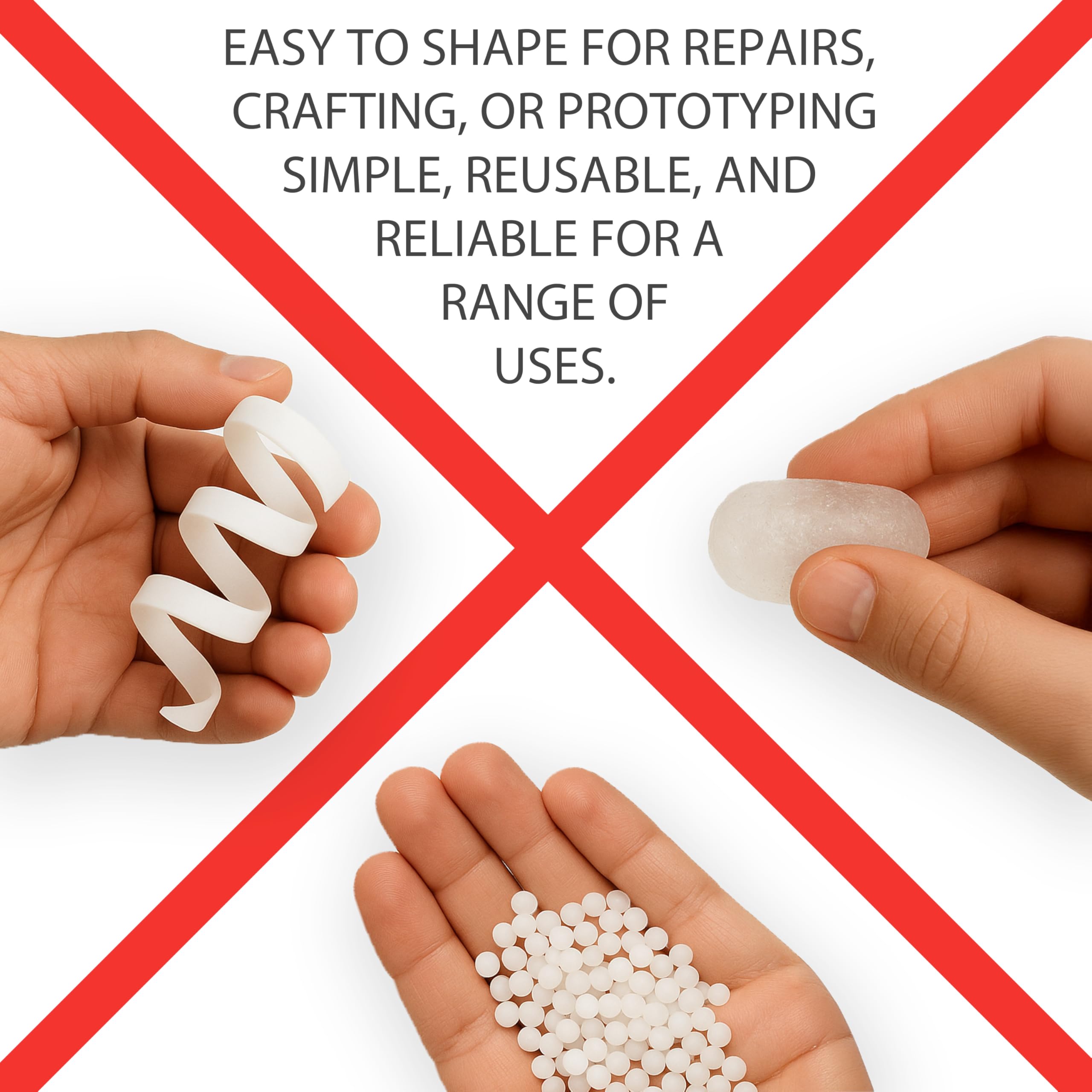 Plastica Modellabile A Mano 500g - Riscaldabile E Riutilizzabile Infinite Volte - Per Riparazioni E Creazioni Fai Da Te