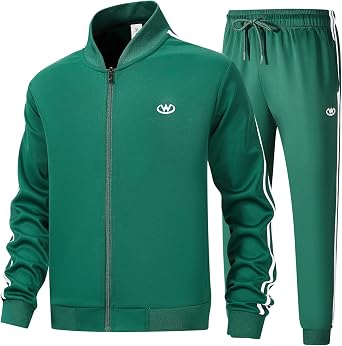 Mens Casual Tracksuits Long Sleeve Jogging Suits Sweatsuit Sets Track Jackets and Pants 2 Piece Outfit