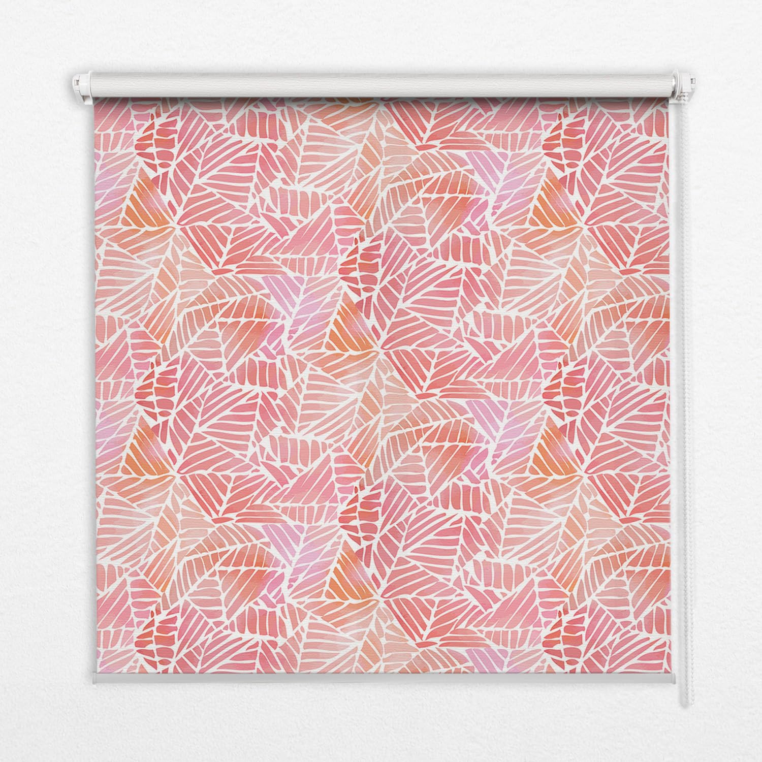 Store banne enrouleur sans perçage 50x50cm perméable à motif triangles rayés Tulup