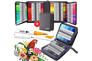 ZSCM Art Markers Coloring Dual Brush Pens 100 Colors