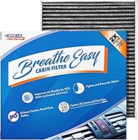 Vista 46 de Filtro de cabina AC y calefactor de defensa contra olores Breathe Easy de Spearhead, se ajusta como OEM, hasta un 25% más duradero con carbón