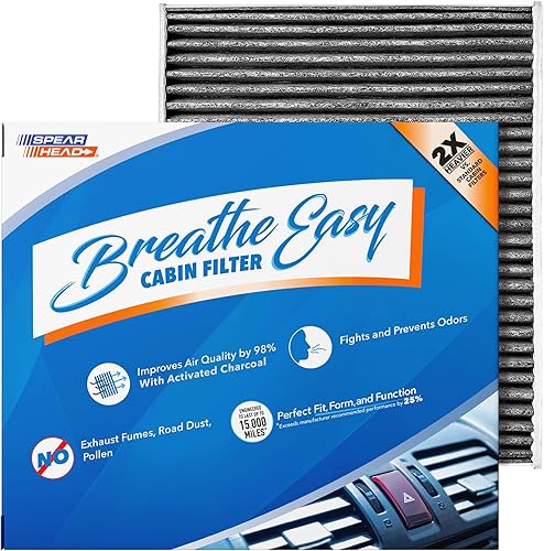 Miniatura 54 de Spearhead Odor Defense Breathe Easy - Filtro de cabina para AC y calentador Compatible con 300 2011-23, Challenger 2011-23, Charger 2011-23 como