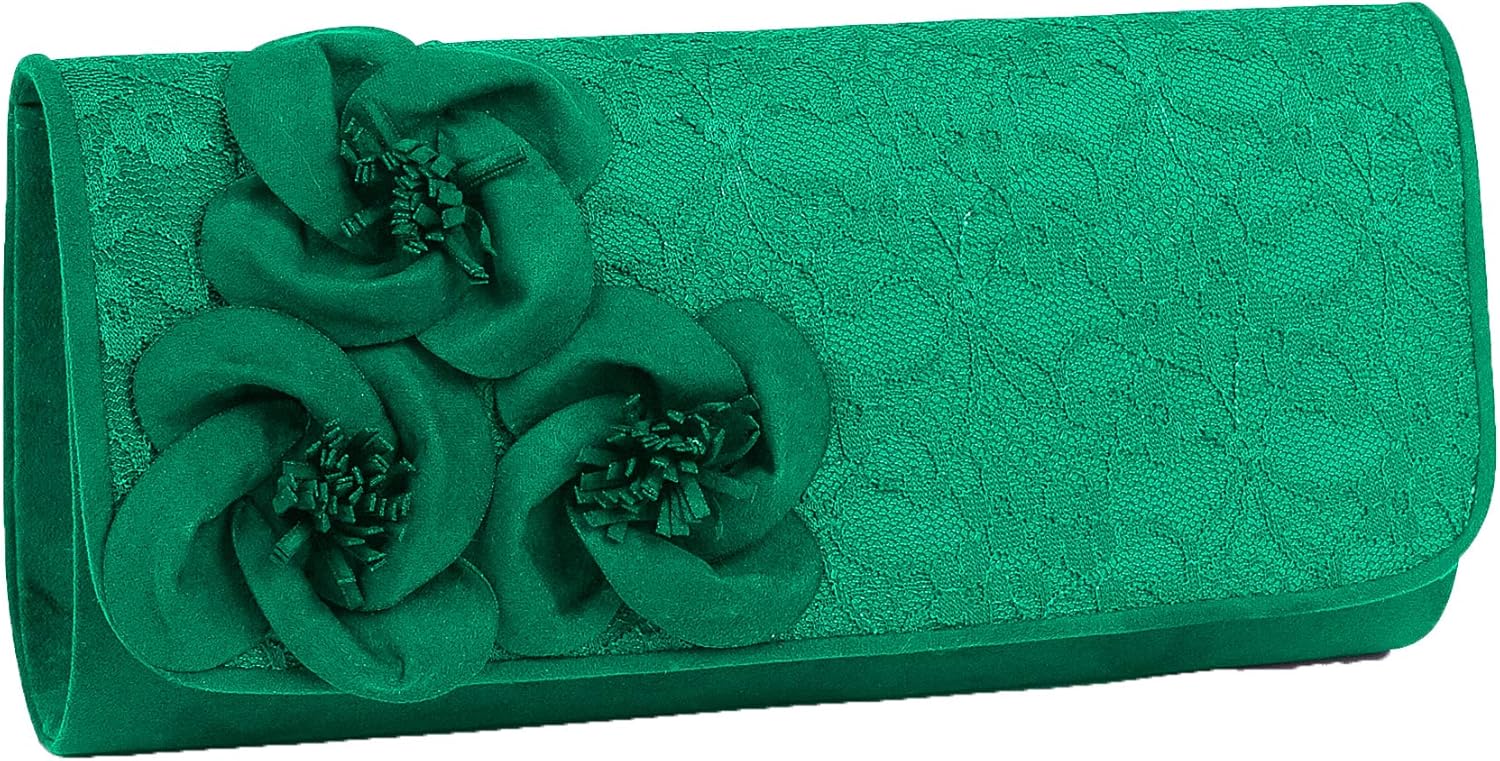 emerald green evening bag