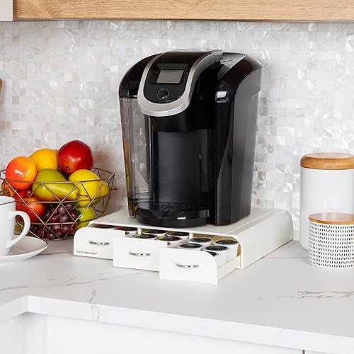 Miniatura 2 de Mind Reader Organizador Anchor de triple cajón para cápsulas Dolce Gusto CBTL soporte para cápsulas de café de una sola porción