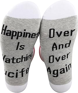 Lucifer TV Show Gift Socks Lucifer Fans Gift Pagan Socks Satan Pentecostal Lucifer Merchandise