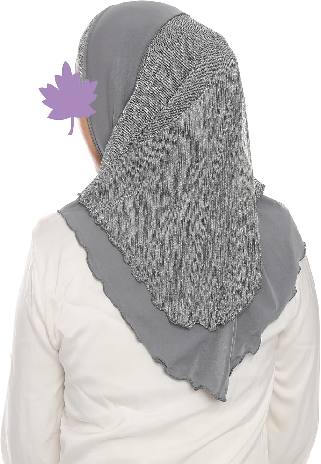 Jazvano Instant Hijab for Women and Muslim Girls - Soft Scarf Easy to Wear Headscarf - Spun Gold Jilbab Daily Islamic 1pc - Image 5