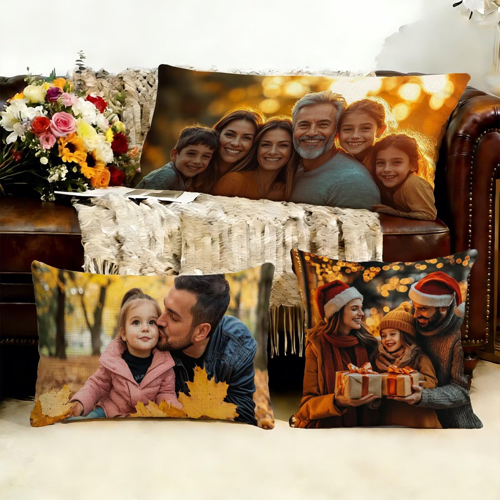 Cojin Personalizado con Foto, Funda Almohada 60x180cm - Cojín Personalizado con tu Foto, Impresión a Doble Cara Diseño o Texto, Almohada fotos Personalizadas Regalo Mujer, Lavable, Envío Rápido J1-218