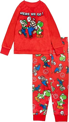Nintendo Boys' 2-piece Loose-fit Pajama Set, Soft & Cute for Kids, 2T