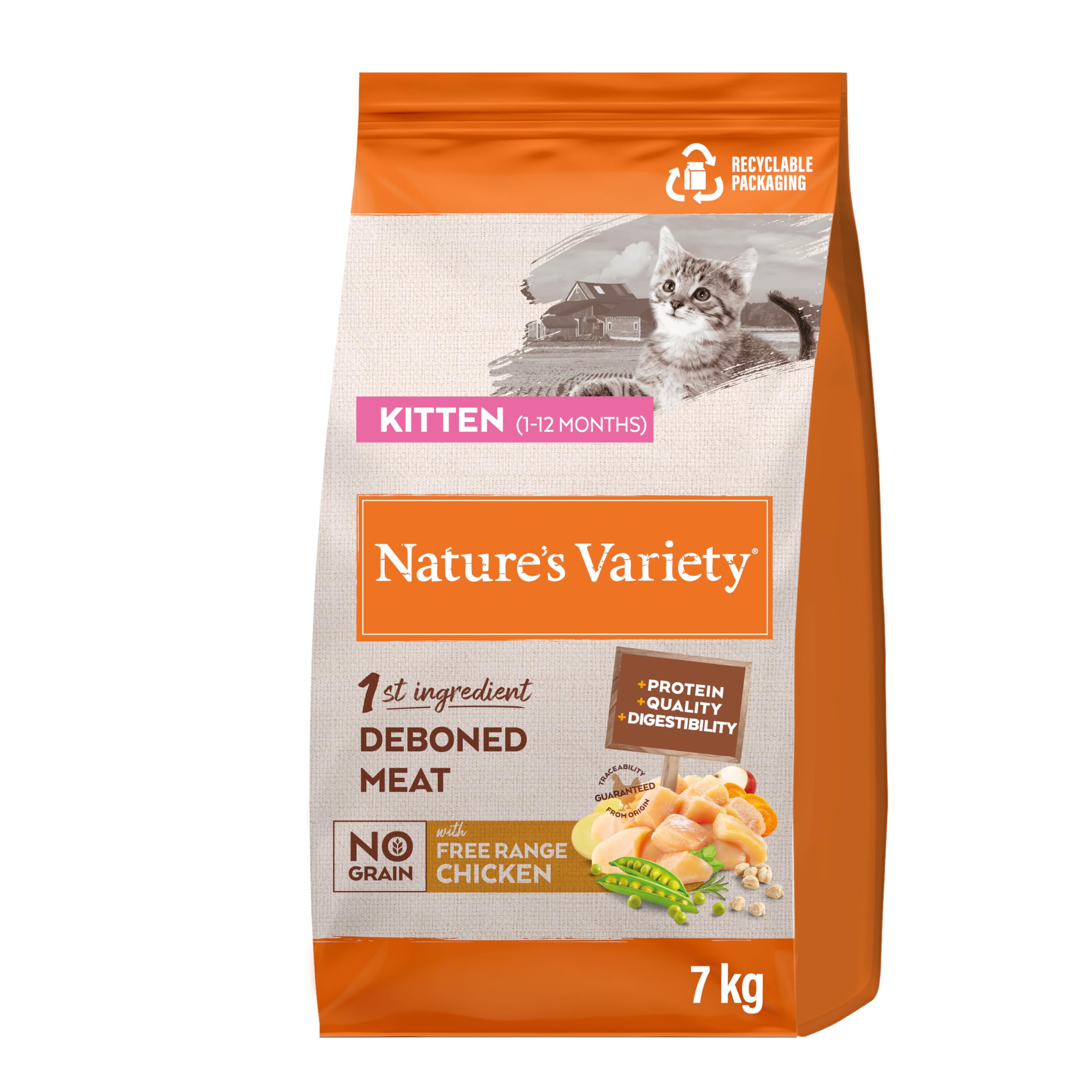 Nature's Variety Tahılsız Yavru Kedi Maması 7 Kg