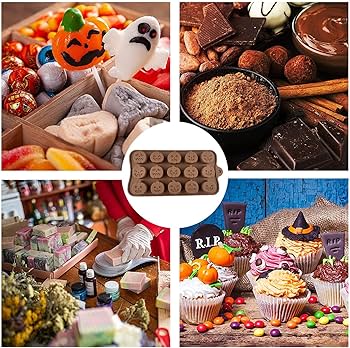 Amazon.co.jp: ハロウィン シリコン型 チョコレート型 クッキー型