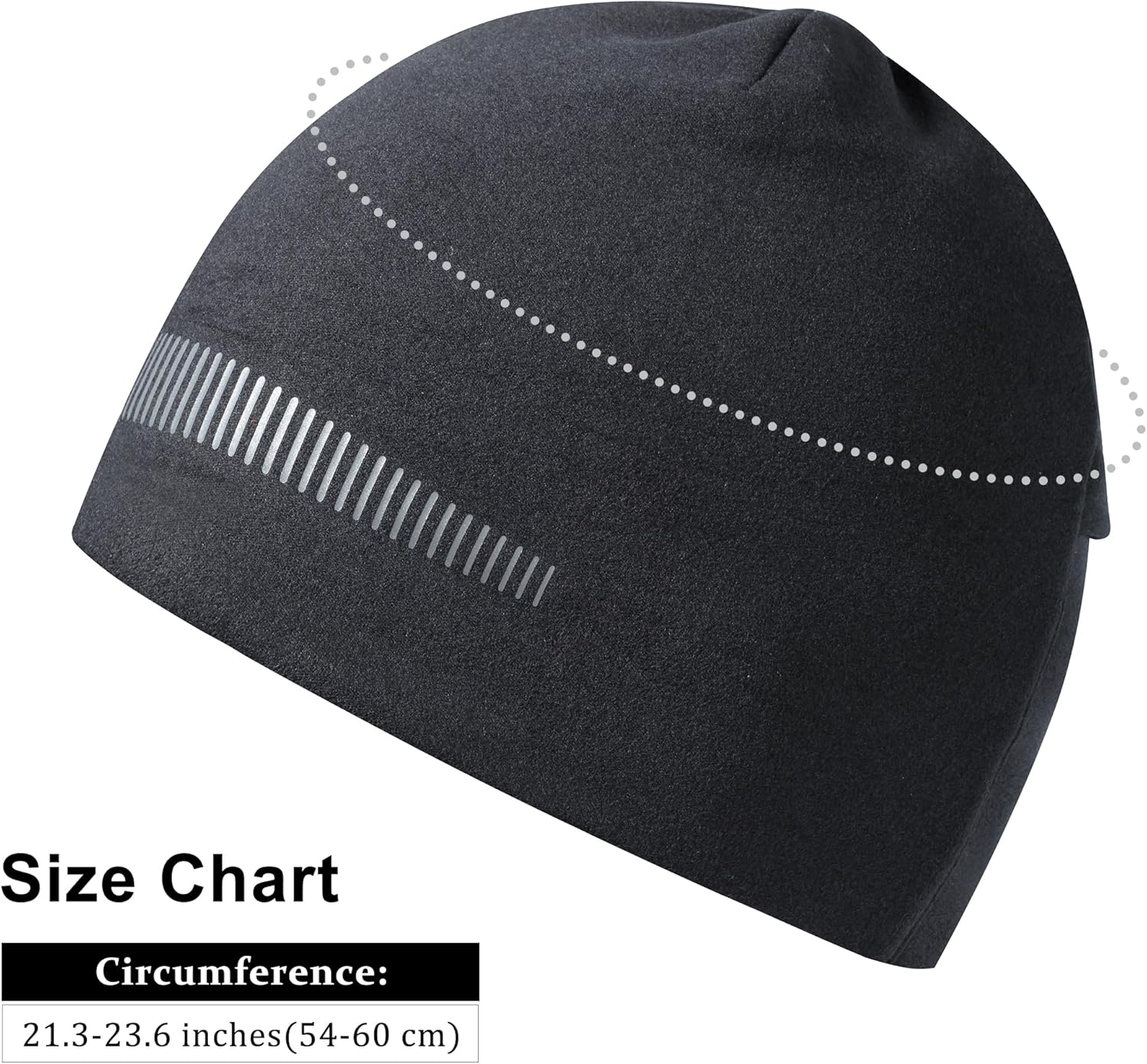 GADIEMKENSD Ponytail Beanie for Women Running Winter Hat with Reflective Accents - Image 5