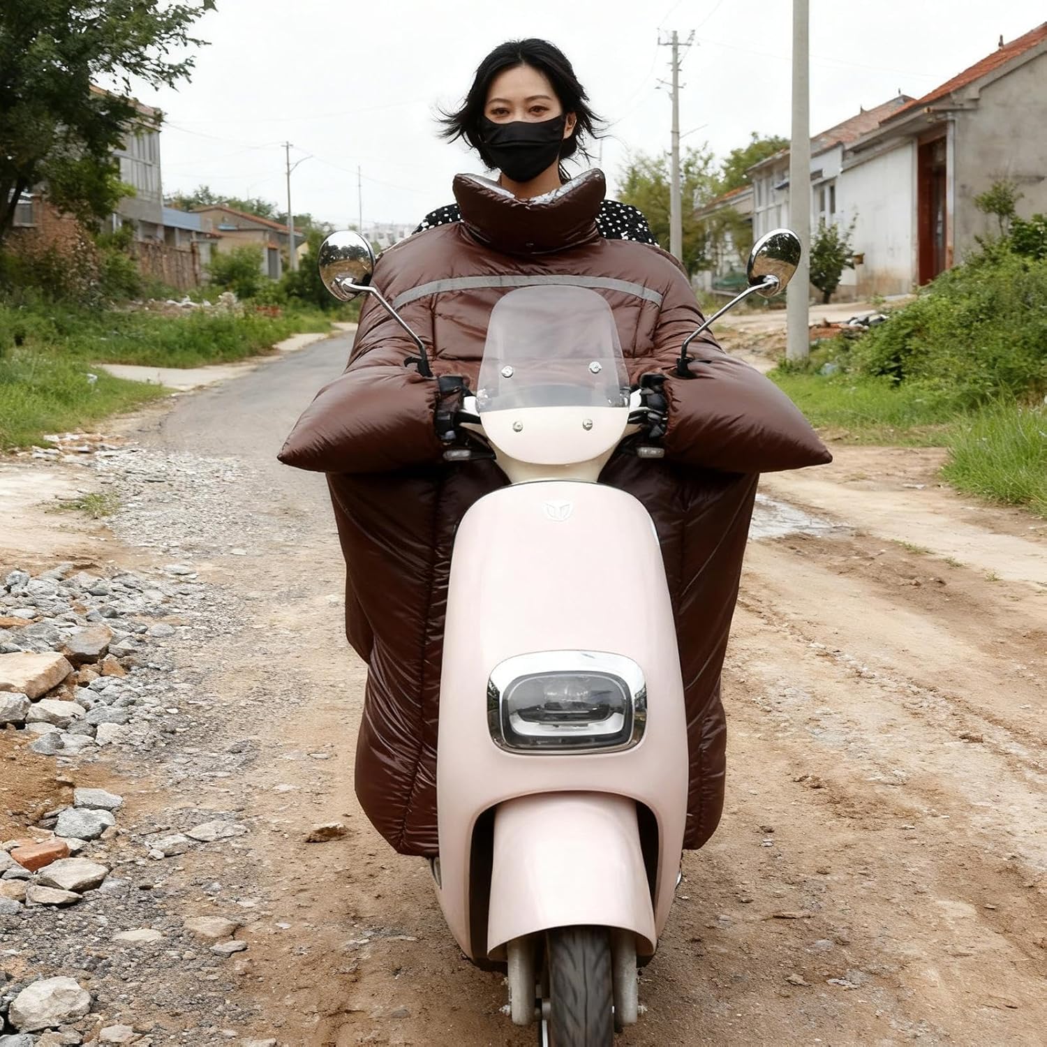 Thermal Scooter Shield, Windproof Riding Protector, Commute Gear for Winter Travel, Adorable Oxford Fabric, All-Weather