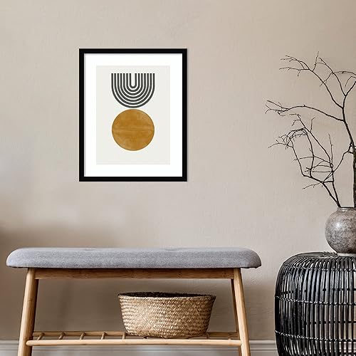 Miniatura 5 de Amanti Art Framed Wall Art Print 21x17 Retro Move by THE MIUUS STUDIO, Abstract Wall Art, Mid Century Modern Decor, Small Poster Painting Artwork