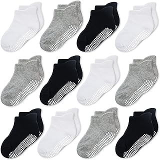 CozyWay Baby,Clothing,Baby Boys 0-24m,Socks & Tights,Socks CozyWay Baby Non Slip Socks Toddler Socks with Grips Ankle for Infants Kids Little Girls Boys