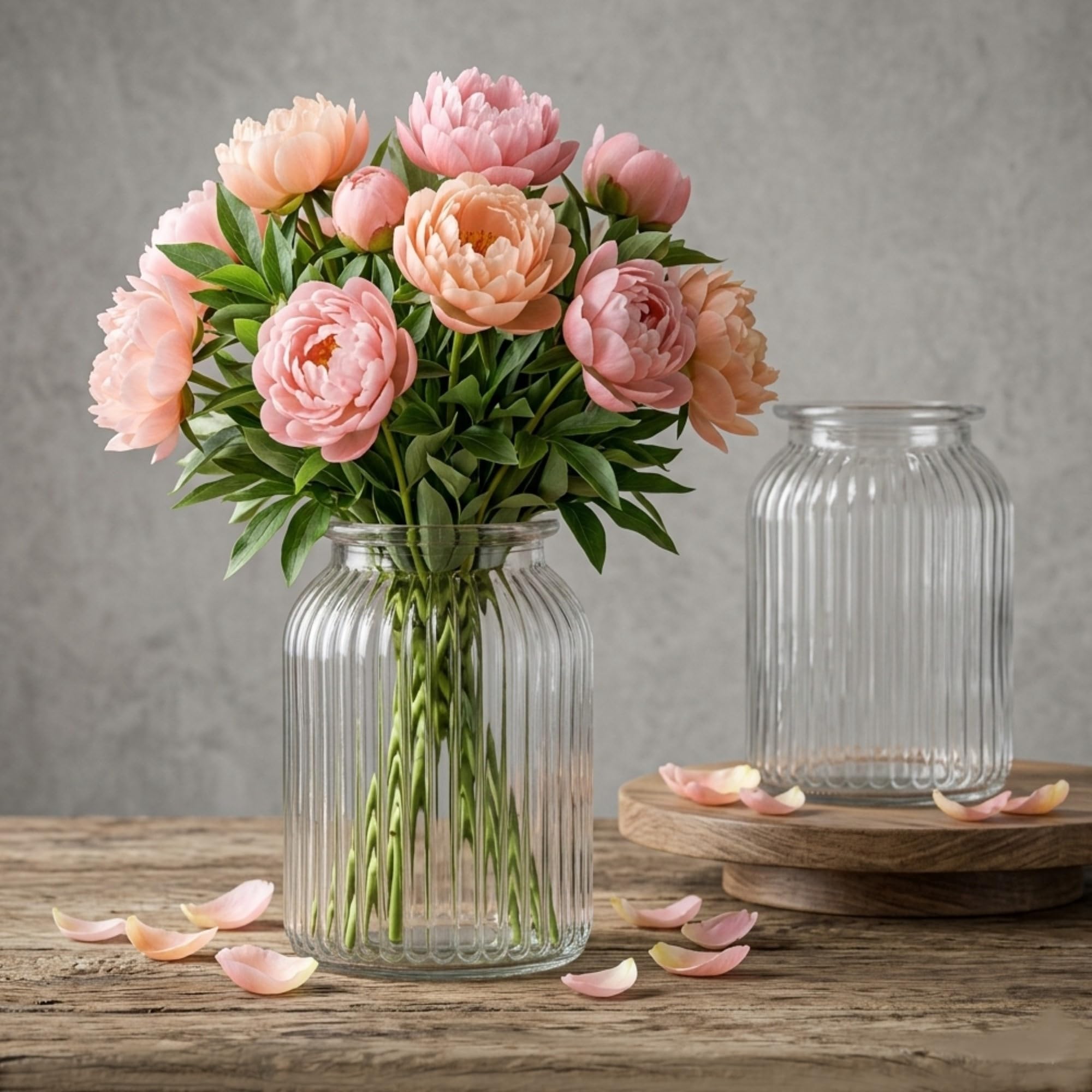 Golden bird Glass Flower Vases, Bulk Plant Vases,1 Pack Modern Flower Vases for Home Décor, Modern Decorative Vase for Centerpiece, Living Room, Office, Wedding or Gifts (Small) 1