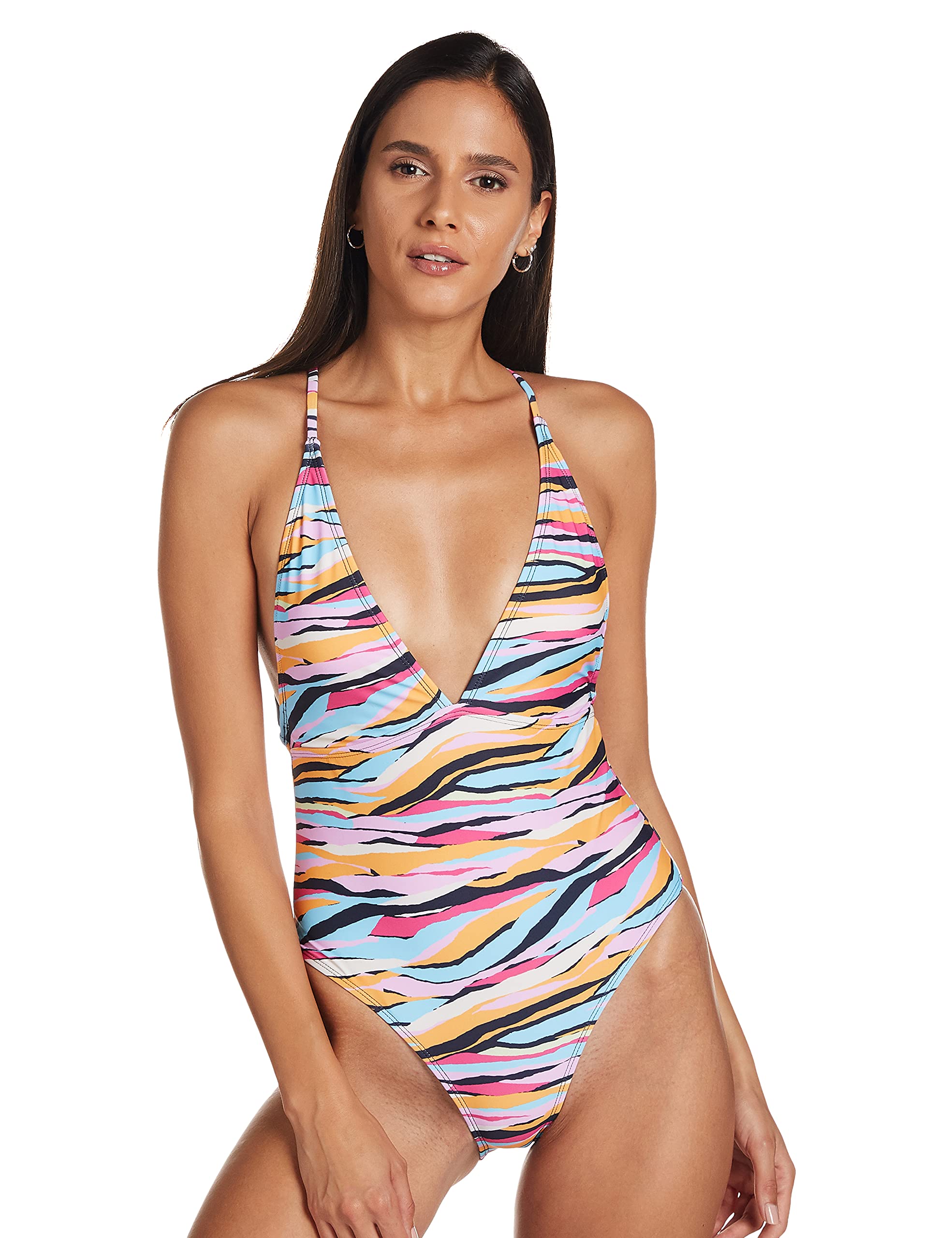 VERO MODAWomens Beachwear Tie Back One-Piece Swimsuit