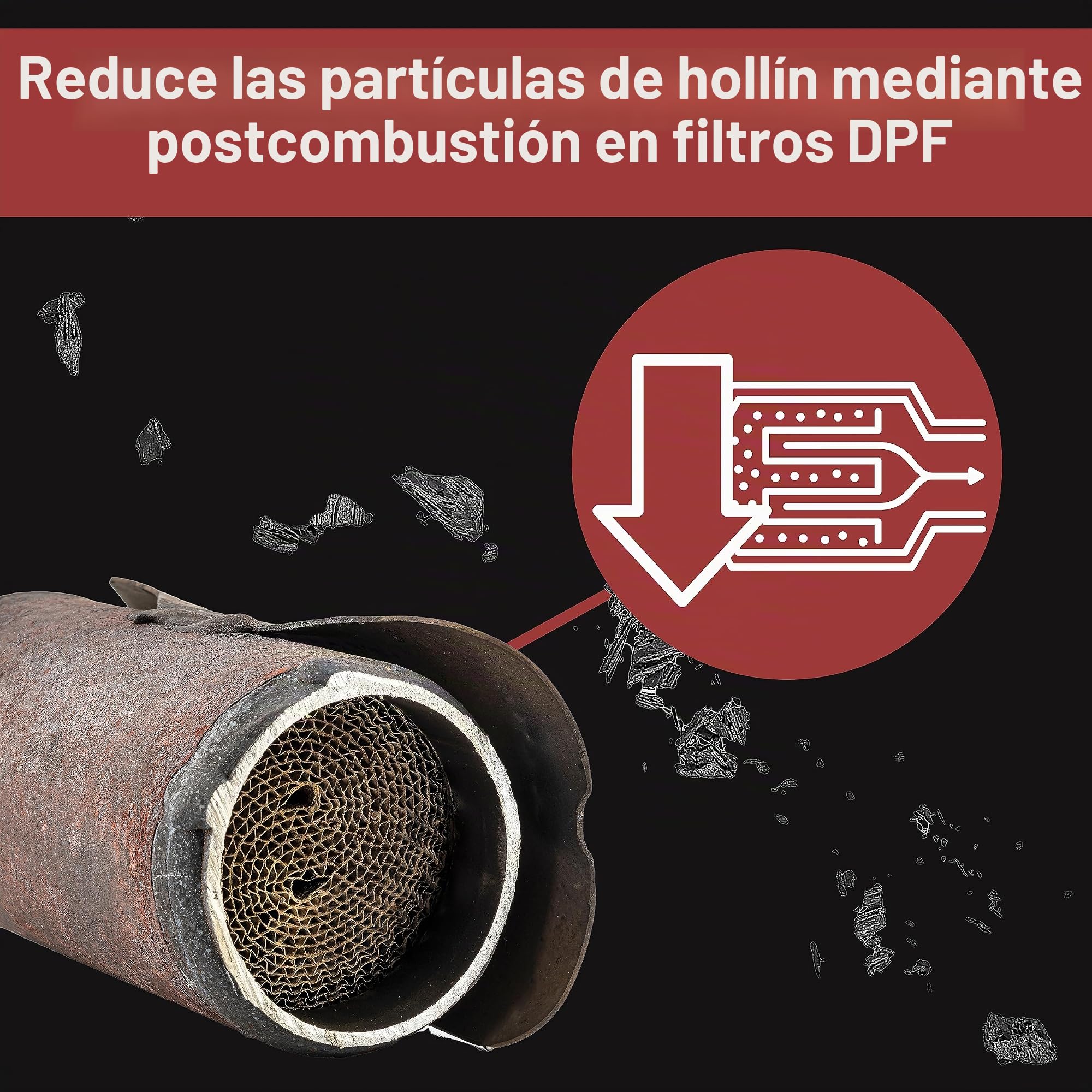 Limpiador y protector de AGR y DPF de diésel - Aditivo para diésel - Auto - Limpiador de filtro de partículas de diésel y AGR - reduce la formación de hollín, disuelve depósitos (6X 300 ml)