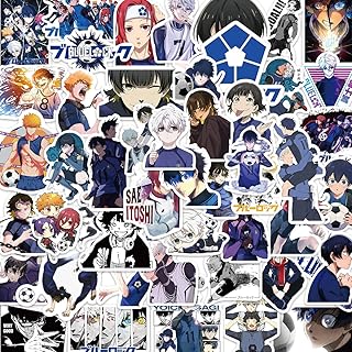 50PCS Cartoon Blue Lock Anime Stickers Pack, Cool Movie Cartoon Anime Vinyl PVC Waterproof Stickers Decorative Sticker for Water Bottle Laptop Skateboard Journal